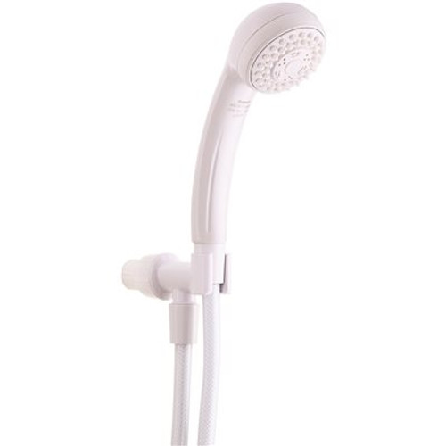 Premier 3-Spray 2.7 in. Face Diameter Wall Mount Handheld Shower Head in White