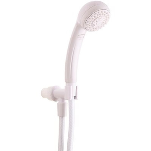 Premier 3-Spray 2.7 in. Face Diameter Wall Mount Handheld Shower Head in White