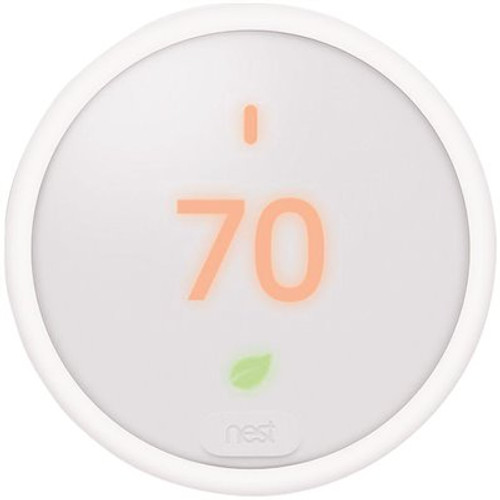 Nest Thermostat E Smart Wi-Fi Programmable Thermostat White