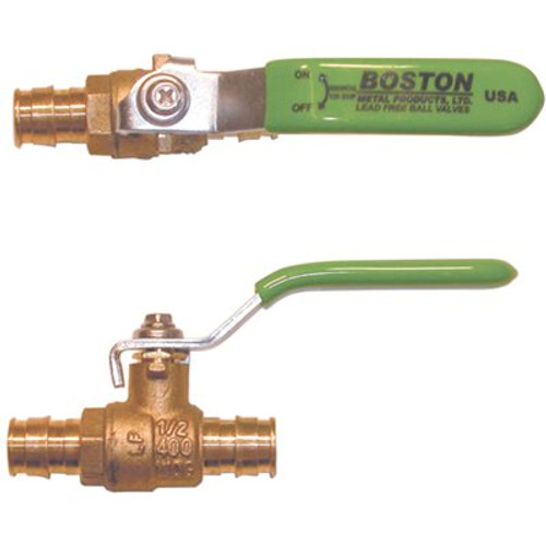 Ball Valve, PEX by PEX Ends, 1/2 in. Lead Free with T Handle