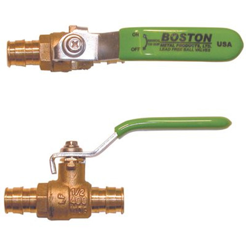 Boston Metal Products BALL VALVE, EXPANSION STYLE PEX BY PEX, 1 IN., LEAD FREE