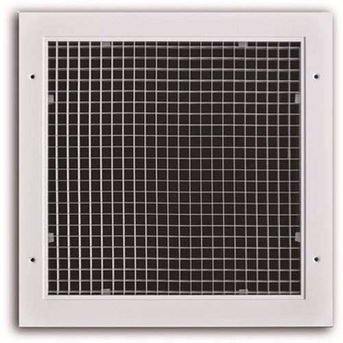 TruAire 16 in. x 16 in. Acrylic Egg-Crate Surface Mount Return Air Grill