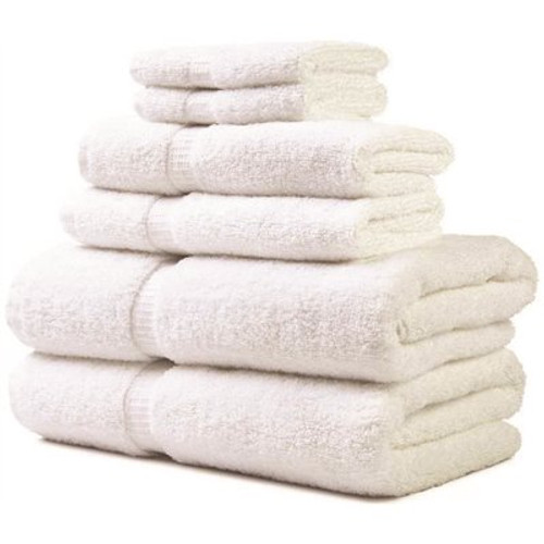 16 in. x 27 in. 3.25 lb. Hand Towel with Dobby Border in White (Case of 120)