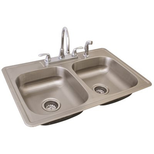 Premier PREMIER WATERFRONT TWO HANDLE KITCHEN FAUCET WITH SPRAY AND SINK KIT