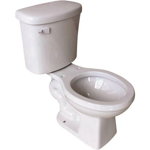 Premier Select 2-Piece 1.28 GPF Single Flush Round Toilet in White Seat Not Included