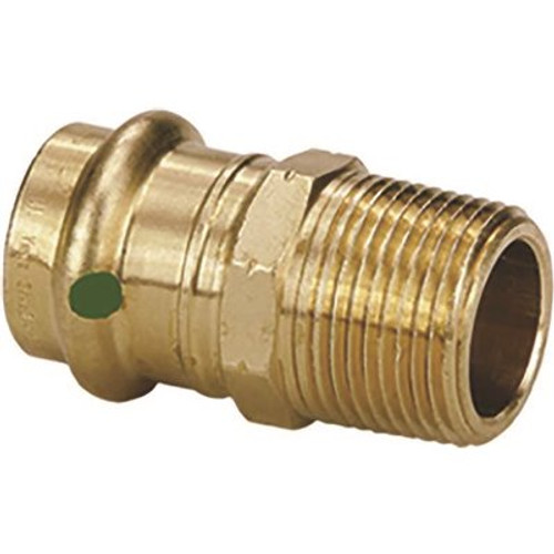 Viega ProPress 1-1/2 in. x 1-1/2 in. MPT Zero Lead Bronze Adapter Fitting