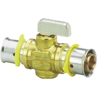 Viega PureFlow 3/4 in. x 3/4 in. Zero Lead Brass Press Ball Valve
