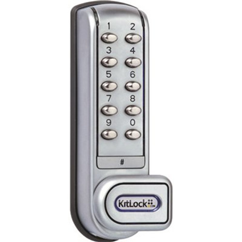 Codelocks KitLock 1 in. Silver Grey Electronic Keypad Cabinet Lock