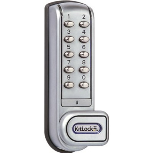 Codelocks KitLock 1 in. Silver Grey Electronic Keypad Cabinet Lock Codelocks KitLock 1 in. Silver Grey Electronic Keypad Cabinet Lock