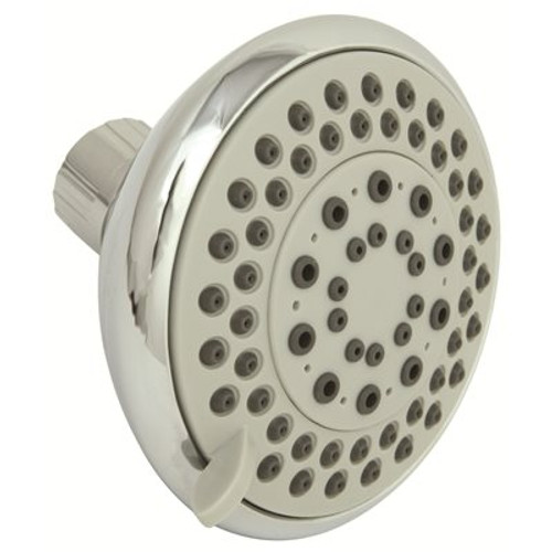 Premier 5- -Spray Patterns 4 in. Wall Mount Fixed Shower Head in Chrome