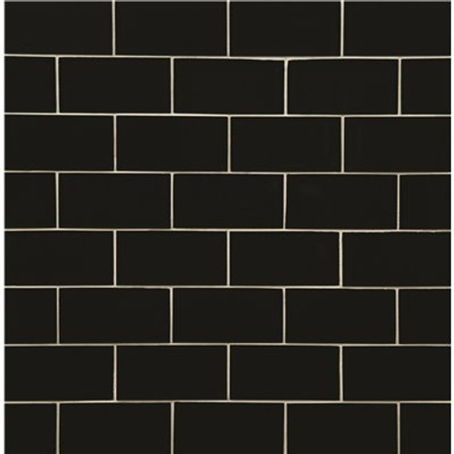 MSI Metallic Gray 3 in. x 6 in. Glossy Glass Subway Wall Tile (1 sq. ft./Case)