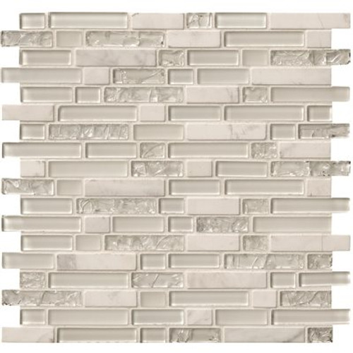 MSI Delano Blanco 12 in. x 12.75 in. Textured Multi-Surface Stone Look Wall Tile (14.7 sq. ft./Case)
