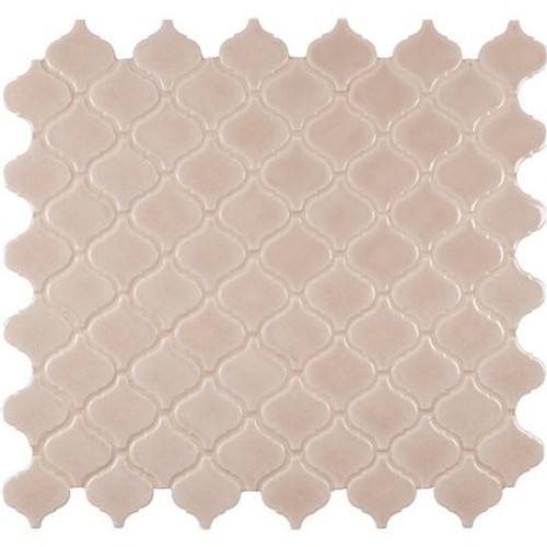 MSI Fog Arabesque 11.75 in. x 12.25 in. Glossy Porcelain Patterned Look Wall Tile (10.95 sq. ft./Case)