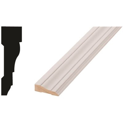 0.688 in. D 2.25 in. W Medium Density Fiberboard (MDF) Primed Finger-Jointed Door and Window Casing Molding