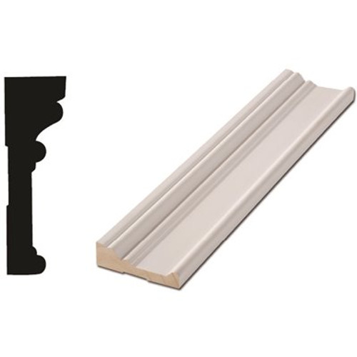 Woodgrain Millwork RB 03 1-1/16 in. x 3-1/2 in. x 88 in. Primed Finger-Jointed Door and Window Casing