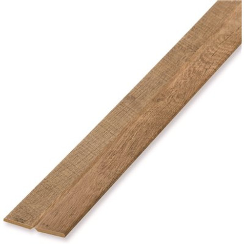 3-in-1 3/16 in. x 4-3/4 in. x 96 in. Rough Sawn Oak MDF Shiplap Panel