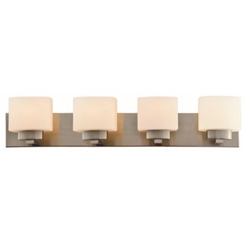 Design House Dove Creek 4-Light Satin Nickel Bath Light