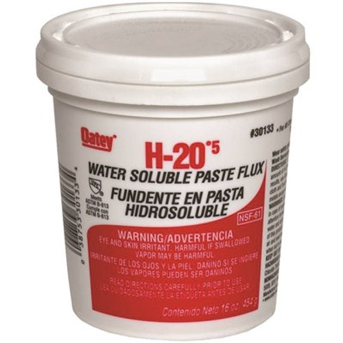 OATEY H-20 16 oz. Lead-Free Water Soluble Solder Flux Paste