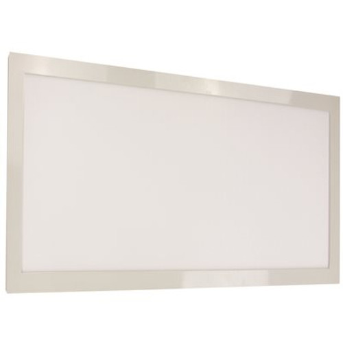 Satco 1 ft. W x 2 ft. L 22-Watt Dimmable White Integrated LED Edge-Lit Flat Panel Ceiling Flushmount, 3000K