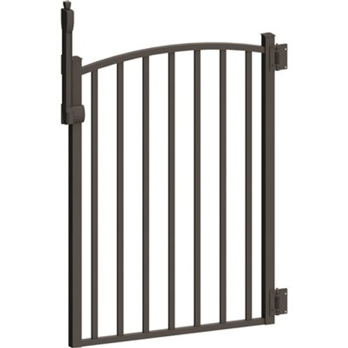 PEAK Aquatine 3 ft. x 4 ft. Black Aluminum Fence Pool Gate