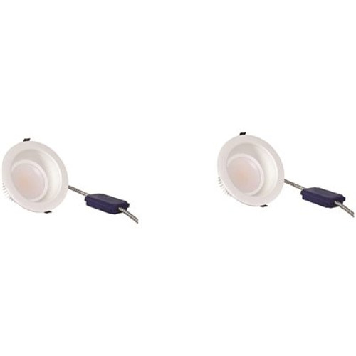 Sylvania UltraLED RT8 7.48 in. 4000K New Construction or Remodel Non-IC Rated Recessed Integrated LED Kit (2-Pack)