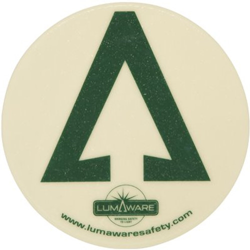 LumAware Illuminating Non Removable Circular Adhesive Floor Arrow