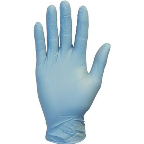 THE SAFETY ZONE Safety Zone Medium Blue Nitrile Gloves Powder Free Latex Free (1000 per Case)