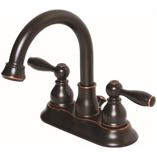 Premier Muir 4 in. Centerset 2-Handle High-Arc Bathroom Faucet in Oil Rubbed Bronze