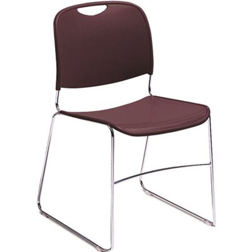NATIONAL PUBLIC SEATING CMPCT STACK CHAIR WINE