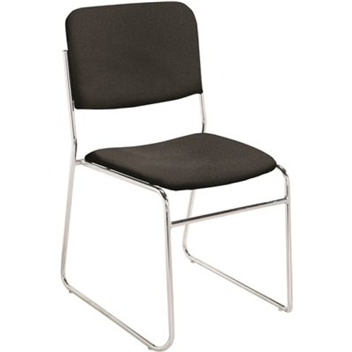 NATIONAL PUBLIC SEATING FABRIC STACK CHAIR EBNY BLK