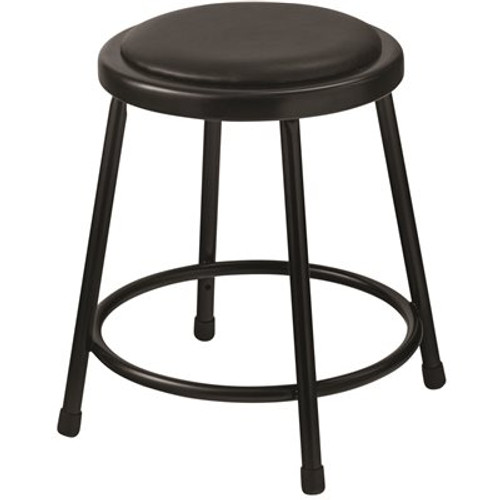 NATIONAL PUBLIC SEATING 18 IN VINYL PAD STOOL BLK