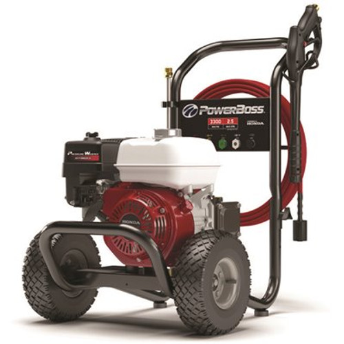 PowerBoss 3300 PSI, 2.4 GPM Cold Water Gas Pressure Washer with Honda Engine