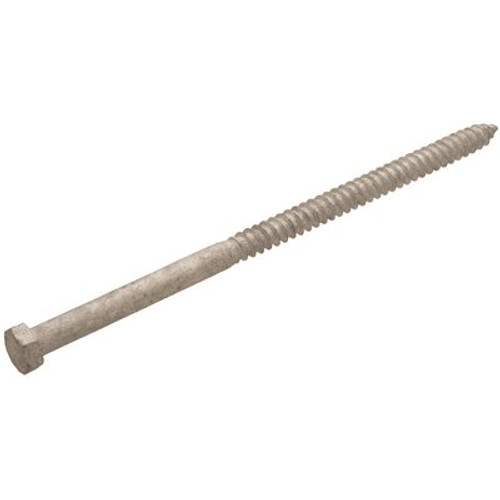Everbilt 5/16 in. x 6 in. Hex Galvanized Lag Screw (50-Pack)