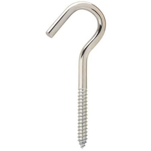 Everbilt #8 Zinc-Plated Steel Screw Hook (25-Piece per Pack)