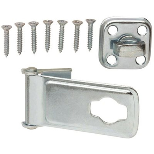 Everbilt 3-1/2 in. Zinc-Plated Latch Post Safety Hasp