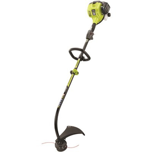 RYOBI 25 cc 2-Stroke Attachment Capable Full Crank Curved Shaft Gas String Trimmer