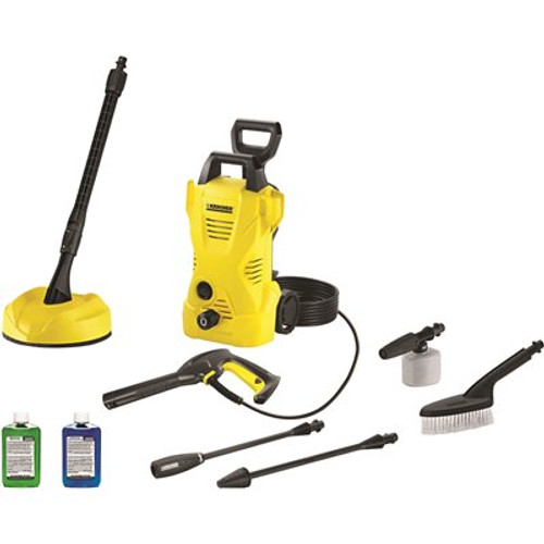 1600 PSI 1.25 GPM K2 Car & Home Kit Electric Power Pressure Washer with Vario & Dirtblaster Spray Wand + Surface Cleaner