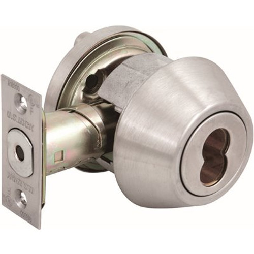 US Lock 1600 Series GR2 US32D Single Cylinder Deadbolt SFIC Prep (Core Sold Separately) Adjustable Backset US Lock 1600 Series GR2 US32D Single Cylinder Deadbolt SFIC Prep (Core Sold Separately) Adjustable Backset