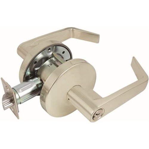 US Lock 2050 Series Classroom Lever Lockset US3 Bright Brass Grade-2