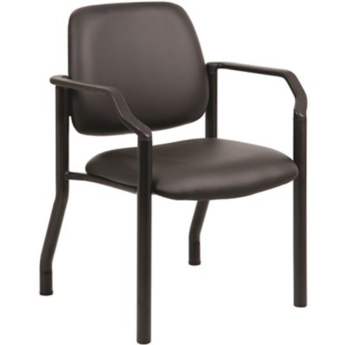 BOSS Office Products Antimicrobial Black Guest Chair