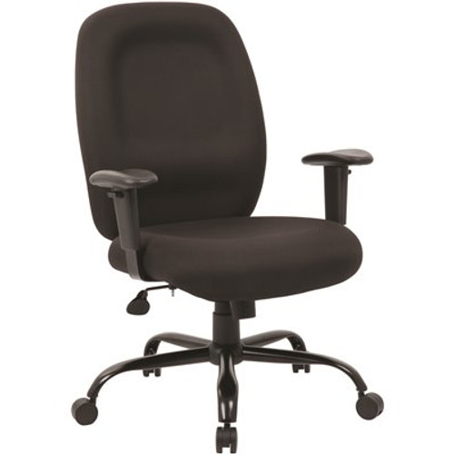 BOSS Office Products Black Heavy Duty Task Chair 400 lb. Capacity