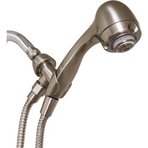 Niagara Conservation Earth 3-Spray 2.7 in. Single Wall Mount Handheld 1.5 GPM Shower Head in Brushed Nickel