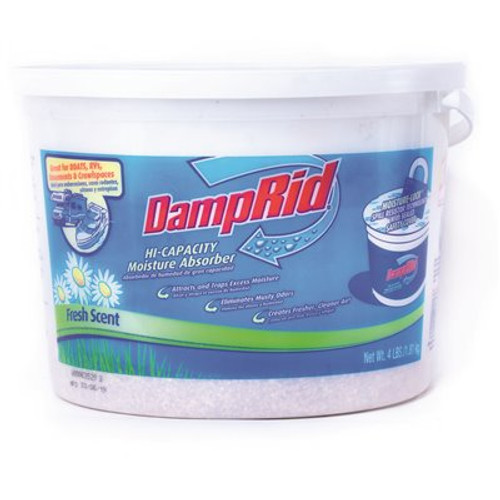 DampRid 4 lbs. Hi-Capacity Moisture Absorber Fresh Scent DampRid 4 lbs. Hi-Capacity Moisture Absorber Fresh Scent