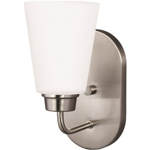 Generation Lighting Kerrville 1-Light Brushed Nickel Wall Sconce