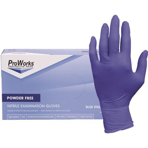Small Grape Nitrile Exam Gloves, Powder Free, Multi-Purpose 200 gloves per BX (10 boxes per case)