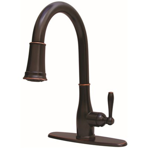 Premier Muir Single-Handle Pull-Down Sprayer Kitchen Faucet in Oil Rubbed Bronze