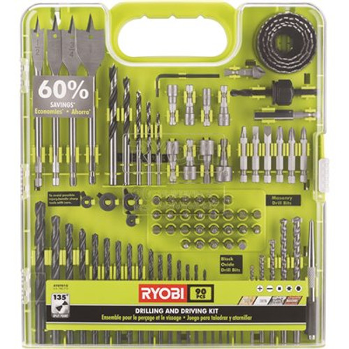 RYOBI Drill and Drive Kit (90-Piece)