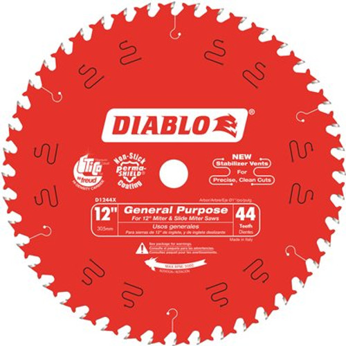 DIABLO 12 in. x 44-Tooth General Purpose Circular Saw Blade