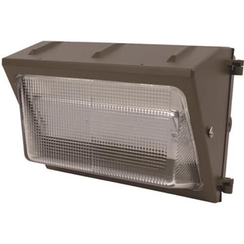 Feit Electric 15 in. 50-Watt Integrated LED Bronze Daylight Outdoor Commercial Security Wall Pack Light