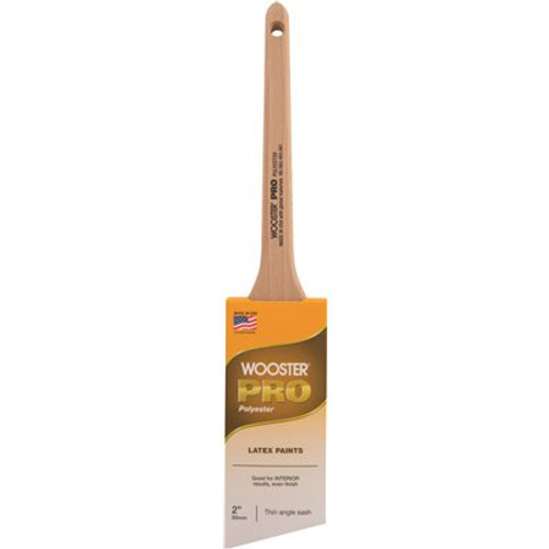 Wooster Pro 2 in. Polyester Thin Angle Sash Brush